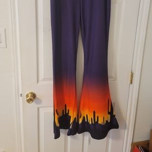 L&B purple bell bottoms